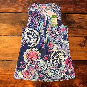 NWT Lilly Pulitzer Essie Top in Gypsea Girl XXS